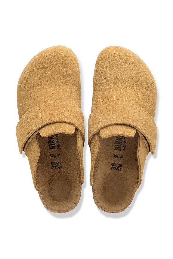 Birkenstock Loma klapki mules damskie zamszowe brązowy 1031595