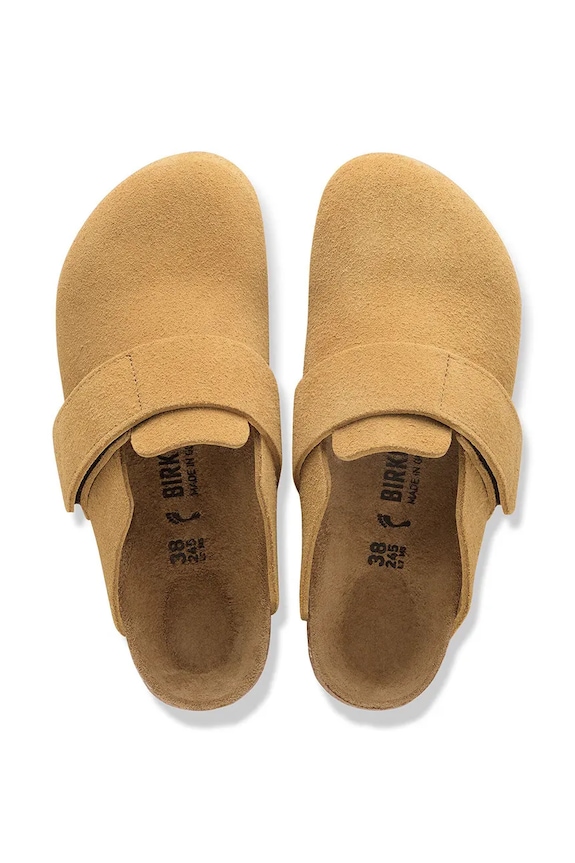 Birkenstock Loma klapki mules damskie zamszowe brązowy 1031595