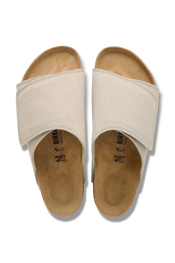 Încălțăminte Birkenstock Solana papuci pentru femei din piele întoarsă 1031578 bej