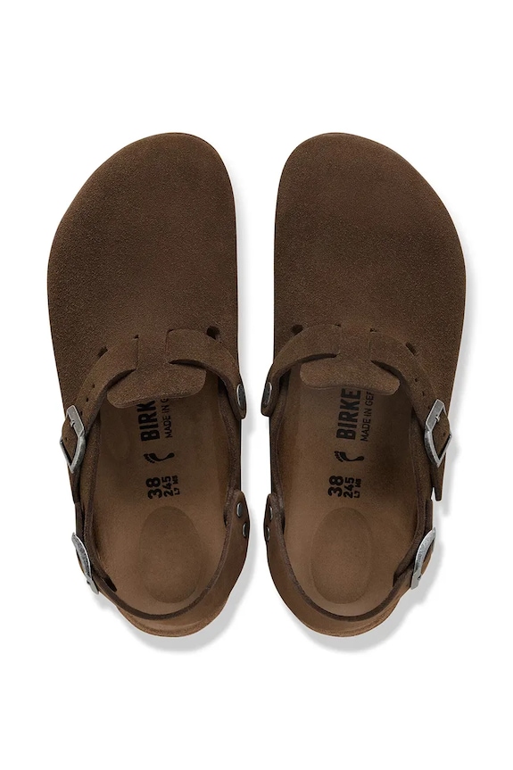 Birkenstock Tokio papuci mocasini pentru femei din piele întoarsă maro 1032025