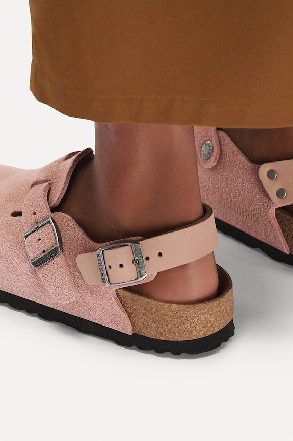 Birkenstock Tokio sandale cu toc plat pentru femei piele întoarsă 1031636