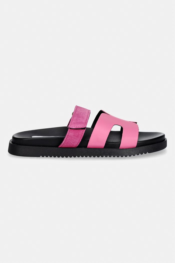 Steve Madden klapki damskie skórzane Missile-E 11003504.740 różowy SS26