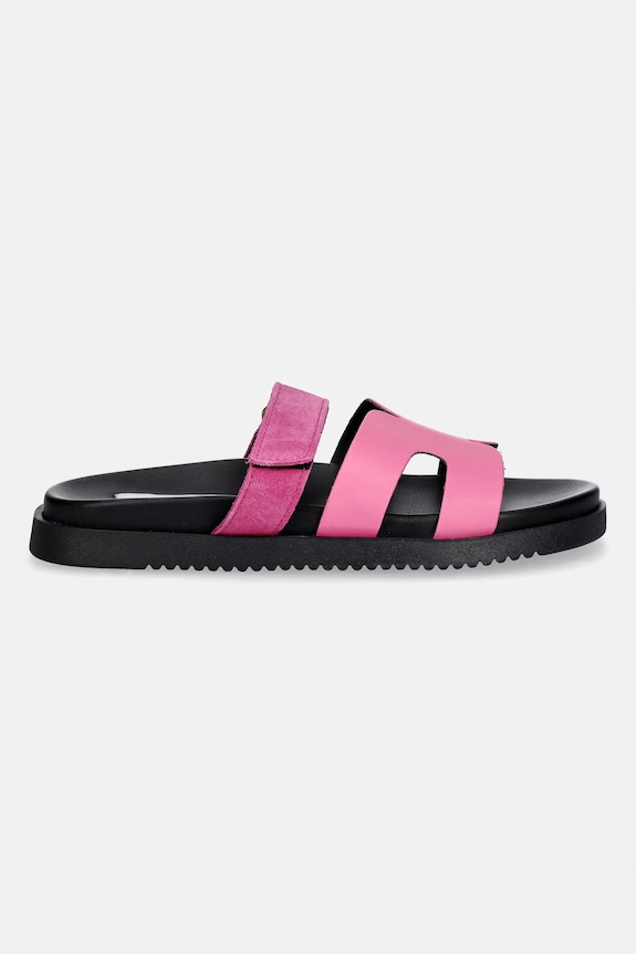Steve Madden klapki damskie skórzane Missile-E 11003504.740 różowy SS26