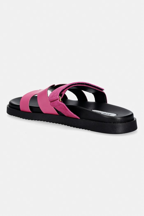Obuwie Steve Madden klapki damskie skórzane Missile-E 11003504.740 różowy