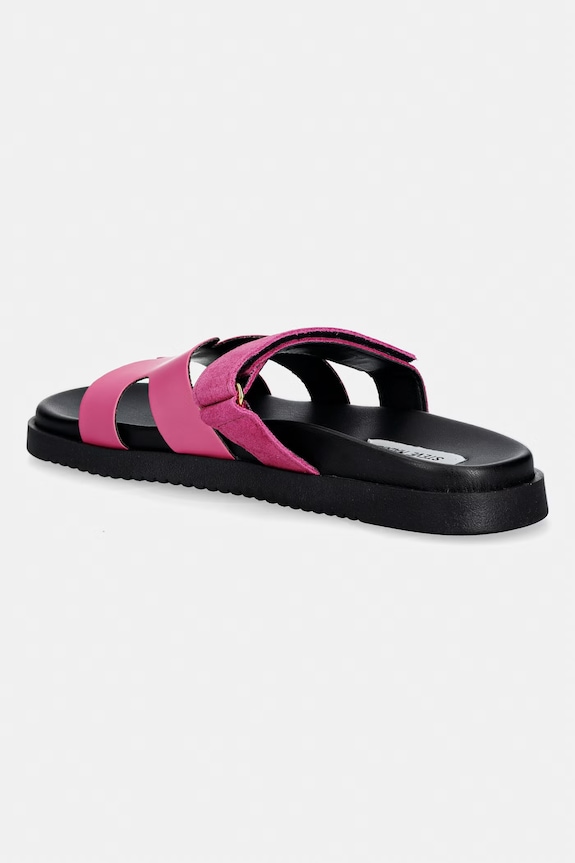 Obuwie Steve Madden klapki damskie skórzane Missile-E 11003504.740 różowy