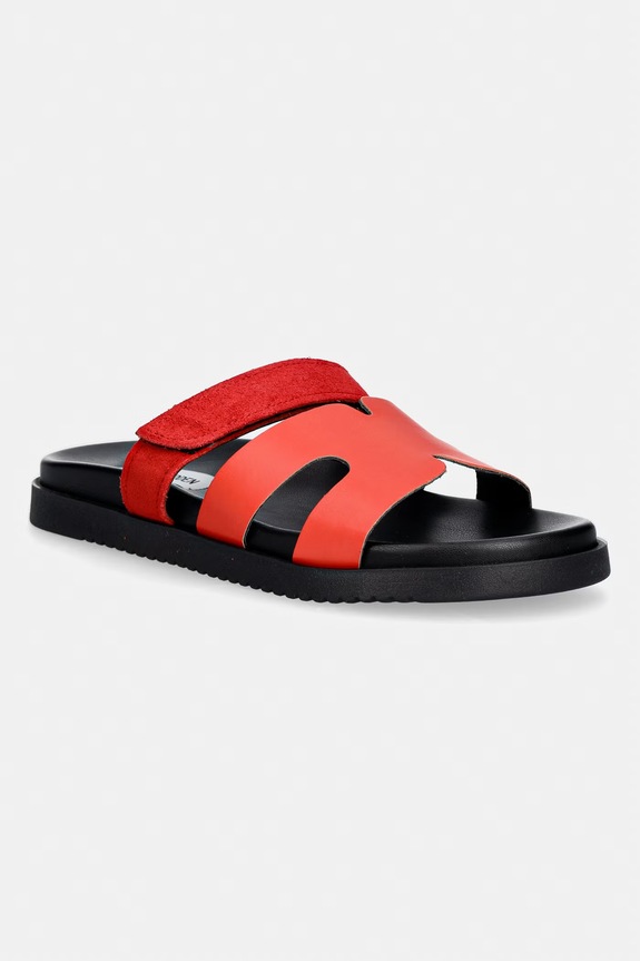 Steve Madden klapki damskie skórzane Missile-E czerwony 11003504.728