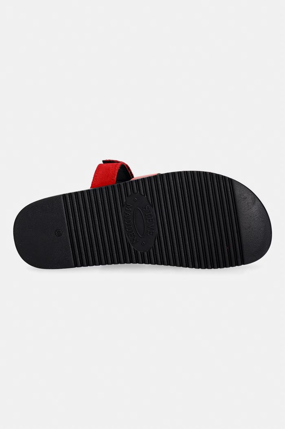 Steve Madden klapki damskie skórzane Missile-E 11003504.728 czerwony
