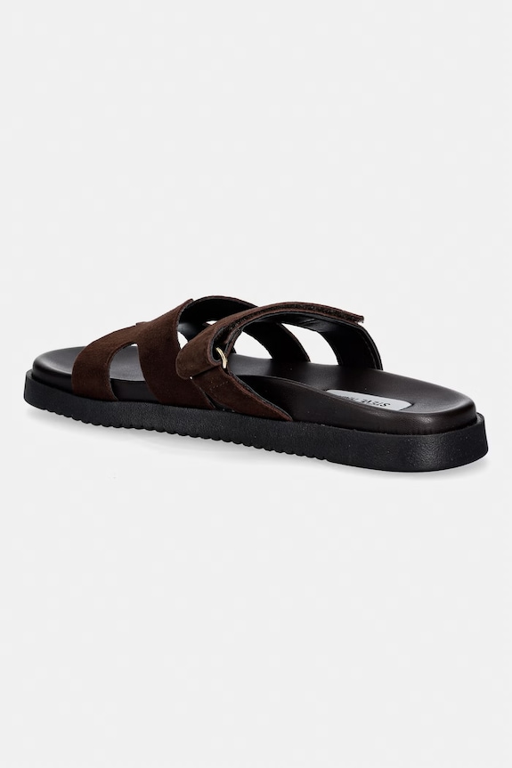 Obuwie Steve Madden klapki damskie zamszowe Missile-E 11003504.DBS brązowy
