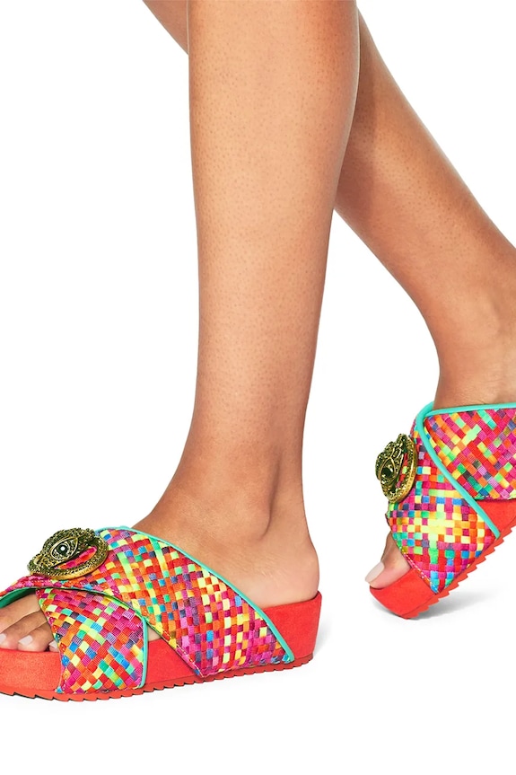 Kurt Geiger London papuci pentru femei Chelsea Cross Strap 3973169609
