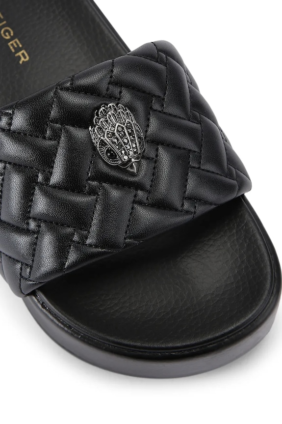 Kurt Geiger London papuci cu platformă pentru femei Meena Eagle Platform negru 4797800979