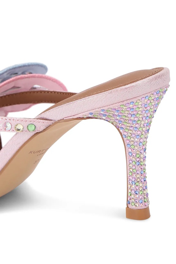 Încălțăminte Kurt Geiger London sandale cu toc înalt pentru femei Butterfly Mule Sdl 5610053069 roz