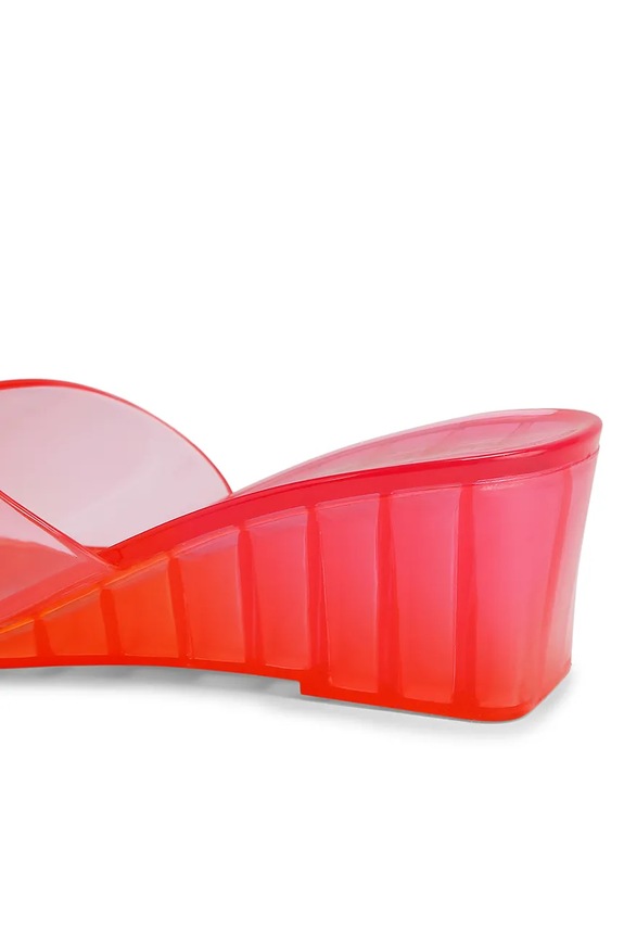 Încălțăminte Kurt Geiger London papuci wedges pentru femei Maddison Wedge Mule 5613399979 portocaliu