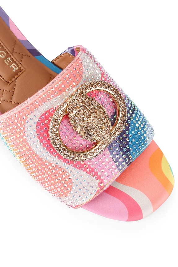 Kurt Geiger London klapki damskie Chelsea Flat Sandal multicolor 3416269689