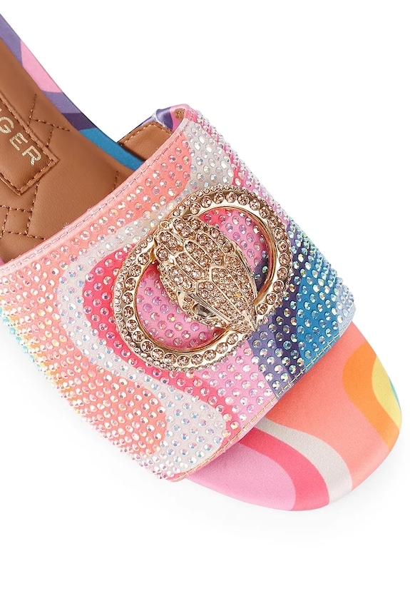 Kurt Geiger London klapki damskie Chelsea Flat Sandal multicolor 3416269689