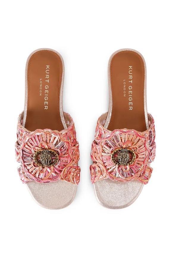 Kurt Geiger London natikače za žene Chelsea Woven Flat Sdl 5600557999 narančasta SS26