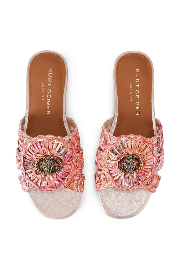 Kurt Geiger London natikače za žene Chelsea Woven Flat Sdl 5600557999 narančasta SS26