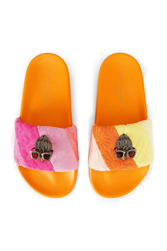 Kurt Geiger London papuci pentru femei Meena Eagle 7400269689 portocaliu SS26