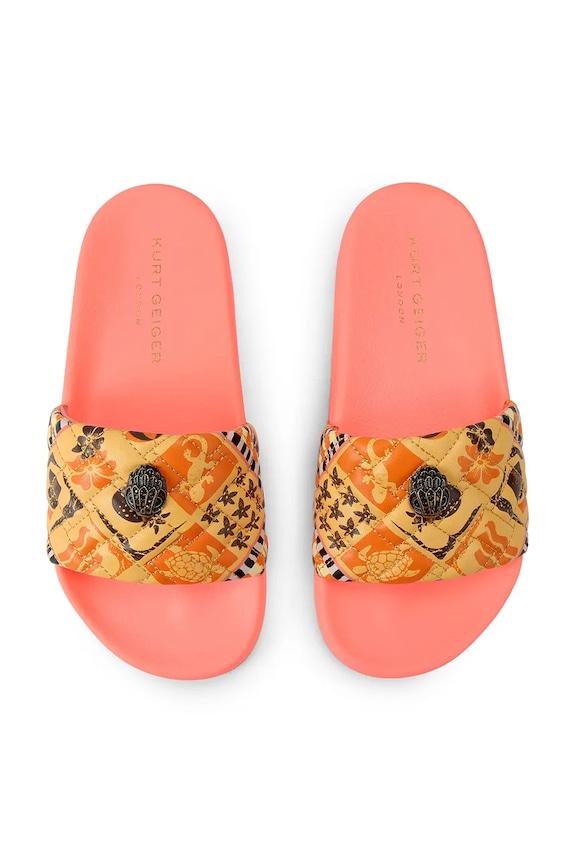 Kurt Geiger London papuci pentru femei Meena Eagle 7400294979 portocaliu SS26