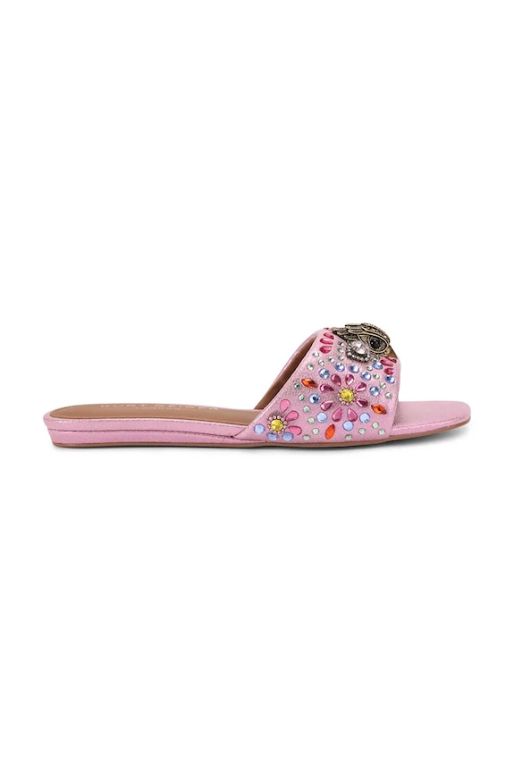 Kurt Geiger London чехли дамски Kensington Flat Sandal розов 8496157609