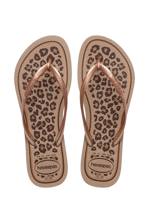 Havaianas șlapi pentru femei SLIM ANIMALS maro 4103352.5282