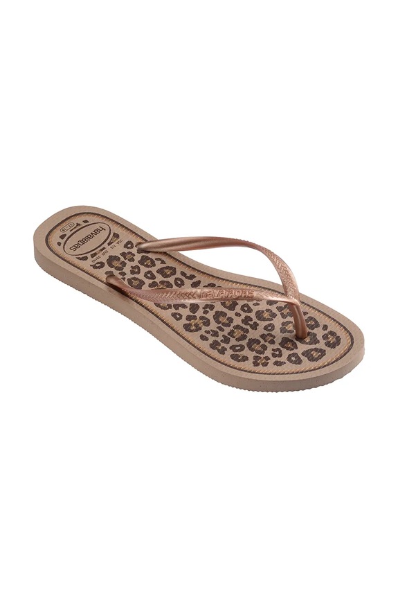Încălțăminte Havaianas șlapi pentru femei SLIM ANIMALS 4103352.5282 maro