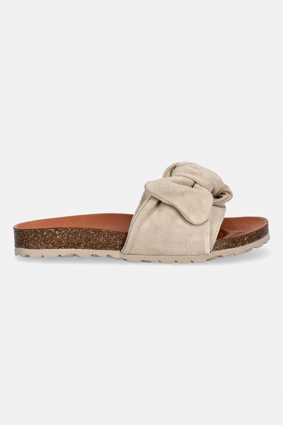 Verbenas šľapky s otvorenými prstami dámske semišové ROXY VELOUR 3300470268.CRUDO béžová SS26