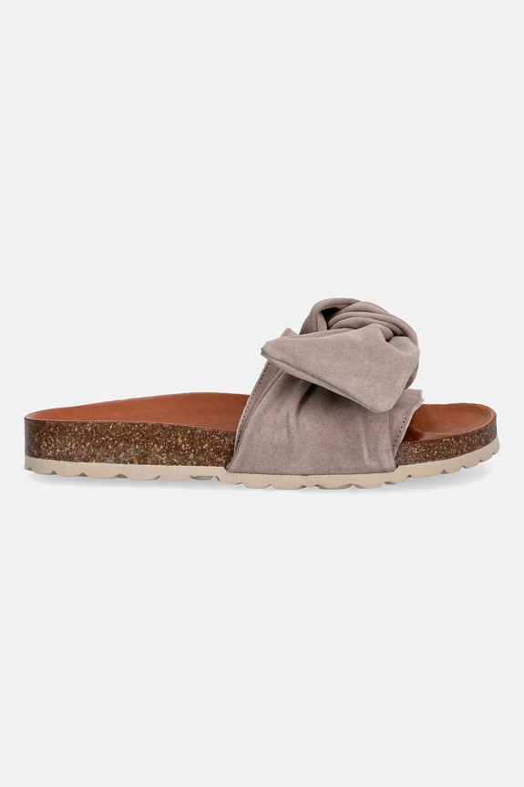 Verbenas klapki z odkrytymi palcami damskie zamszowe ROXY VELOUR 3300470268.PIEDRA brązowy SS26