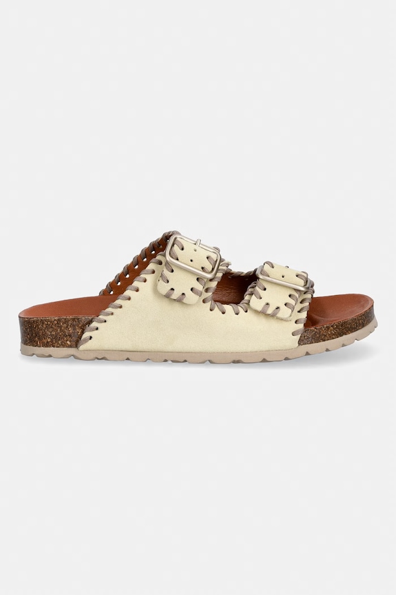 Verbenas šľapky dámske semišové RANDEL SERRAJE CRAFT 3301871022.BRULEE žltá SS26