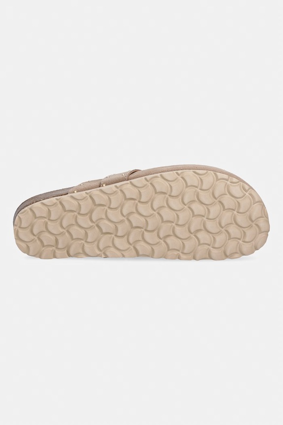 Verbenas papuci pentru femei, din piele întoarsă ROE SERRAJE TACHAS 3302400041.PIEDRA bej