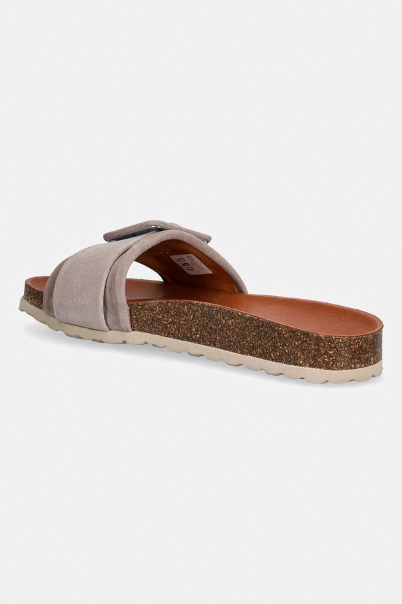 Obutev Verbenas natikači ženski semišasti REIKO VELOUR 3304020268.PIEDRA bež