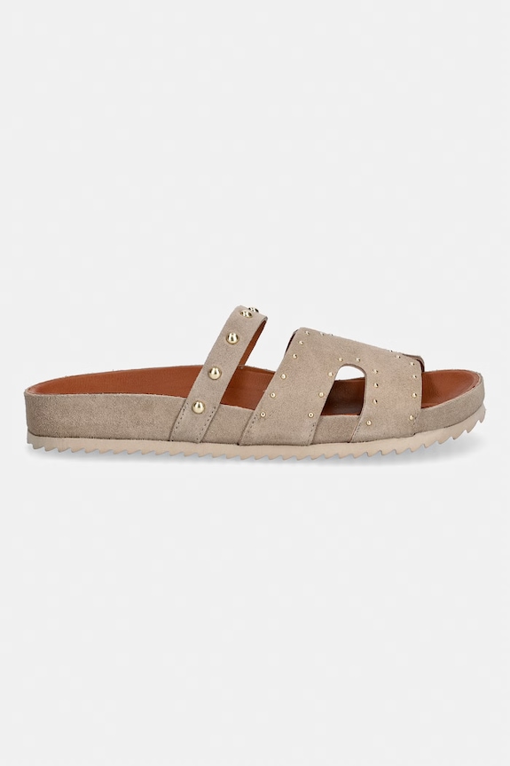 Verbenas šľapky dámske semišové MINA SERRAJE TACHAS 6802330041.PIEDRA béžová SS26