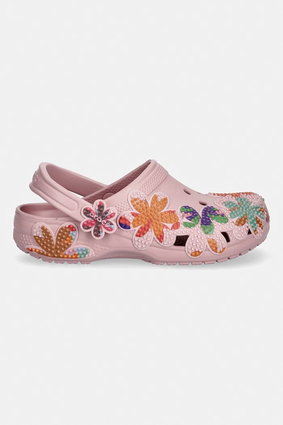 Obuwie Crocs klapki damskie Classic Summer Beaded Clog 213237.5AD różowy