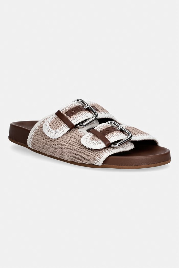 Weekend Max Mara klapki damskie Wkabonito beżowy 2615521055600.BEIGE