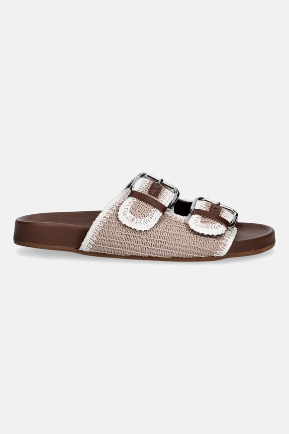 Weekend Max Mara klapki damskie Wkabonito 2615521055600.BEIGE beżowy SS26
