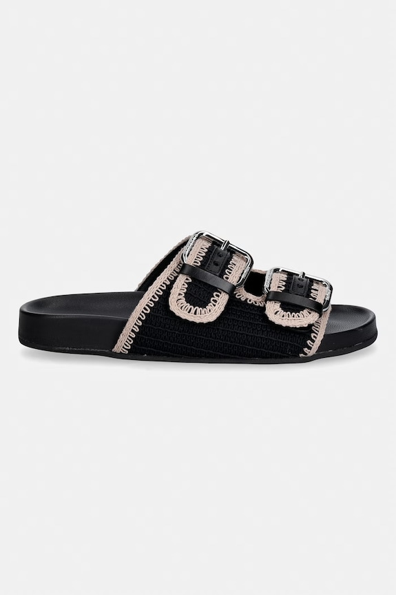 Weekend Max Mara klapki damskie Wkabonito 2615521055600.BLACK czarny SS26