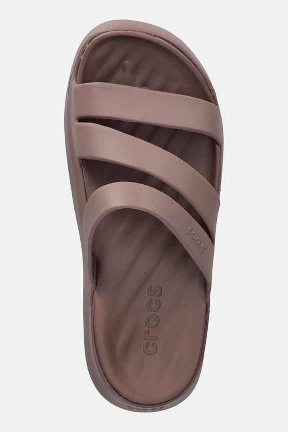 Crocs Getaway Strappy klapki damskie brązowy 209587.0LF