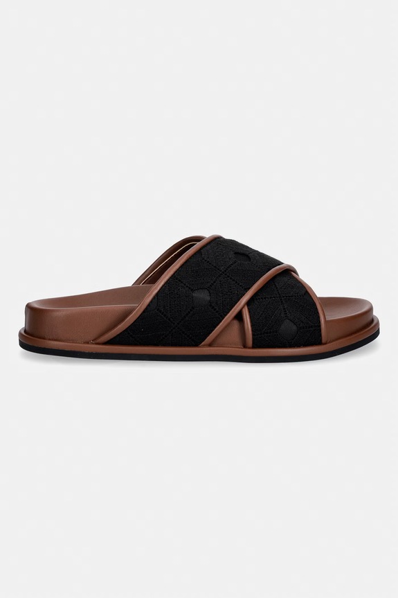 Max Mara Beachwear klapki damskie Bchpeonie 2616521019600.BLACK czarny SS26