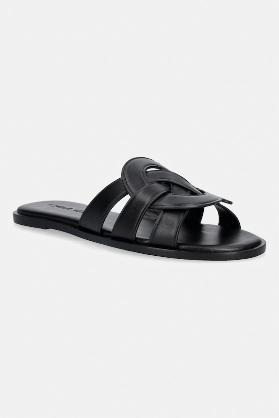 Coach šľapky dámske kožené Lena Leather Slide Sandal čierna CDE78.BLK
