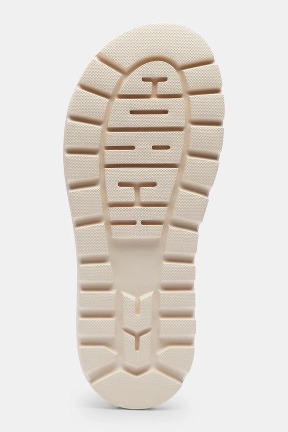 Coach šľapky na plochom podpätku dámske kožené Brynn Leather Slide Sandal CEF50.CHK biela