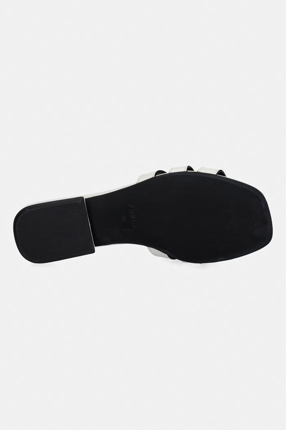 Furla papuci pentru femei, din piele Summer YL22SUM.Y62000.1704S gri