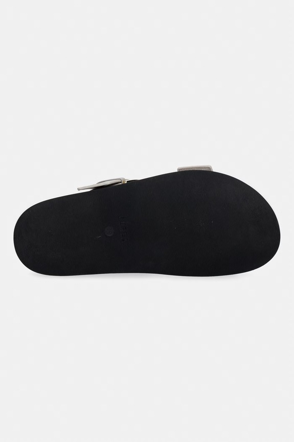 Furla klapki na płaskim obcasie damskie skórzane Solea YL56SOE.BX4513.4488S beżowy