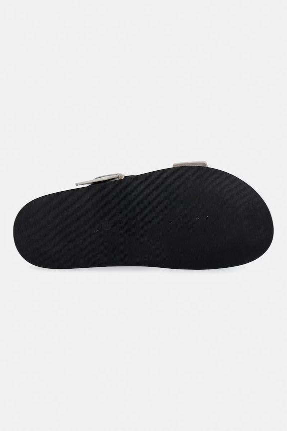 Furla klapki na płaskim obcasie damskie skórzane Solea YL56SOE.BX4513.4488S beżowy