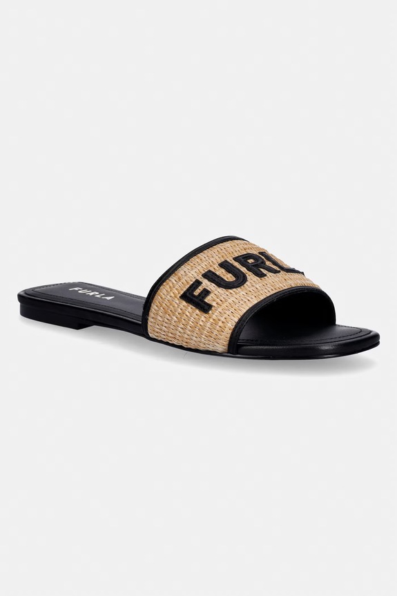 Dámske šľapky Furla Brezza čierna YL55BRE.BX4561.NN000