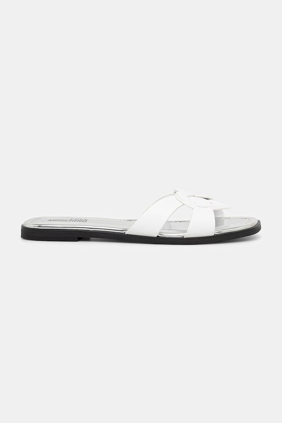 Love Moschino Σαγιονάρες Γυναικεία δερμάτινες JA28092G0OIAX100 λευκό SS26