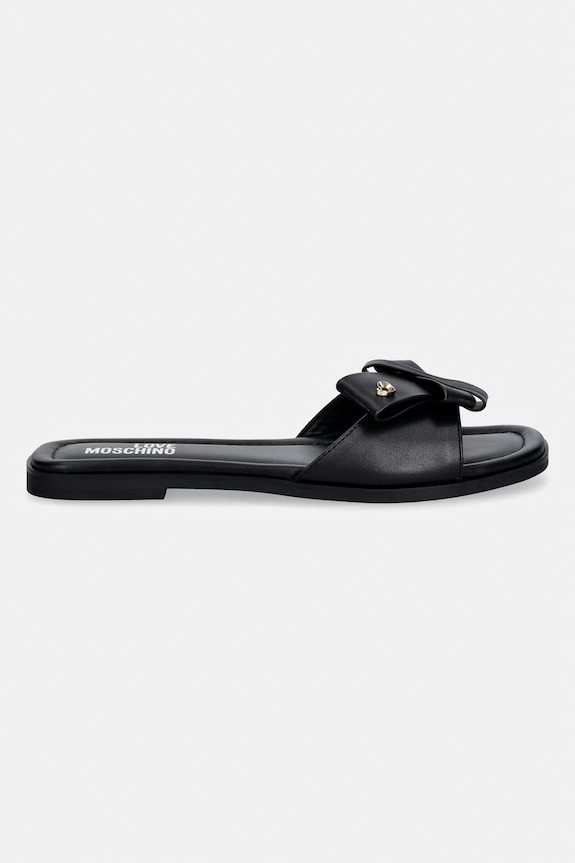 Love Moschino papucs női bőr JA28142G0OIE0000 fekete SS26
