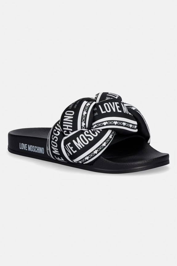 Love Moschino klapki damskie czarny JA28312G0OIW300A
