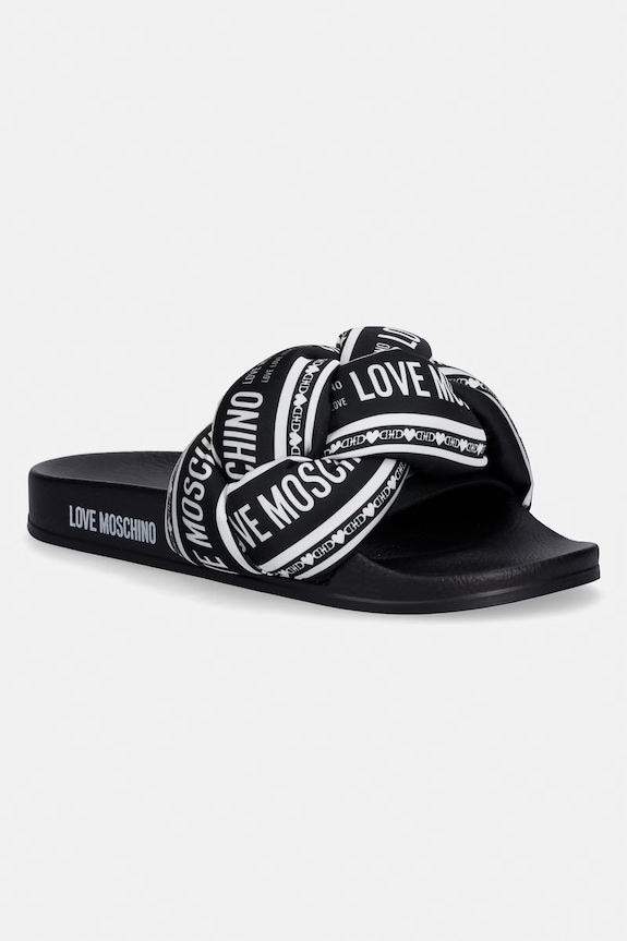 Love Moschino klapki damskie czarny JA28312G0OIW300A