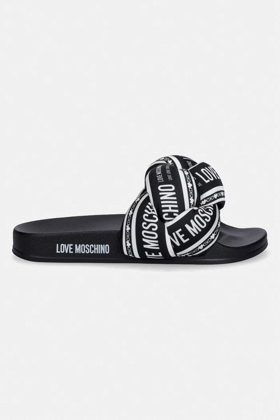 Love Moschino klapki damskie JA28312G0OIW300A czarny SS26