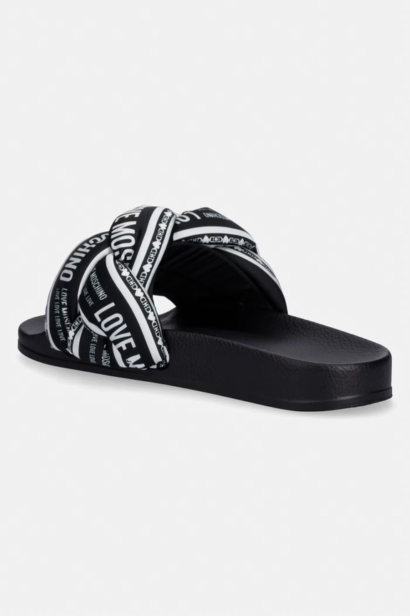Obuwie Love Moschino klapki damskie JA28312G0OIW300A czarny