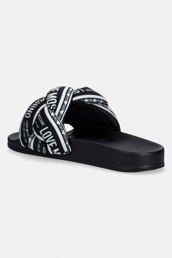 Obuwie Love Moschino klapki damskie JA28312G0OIW300A czarny